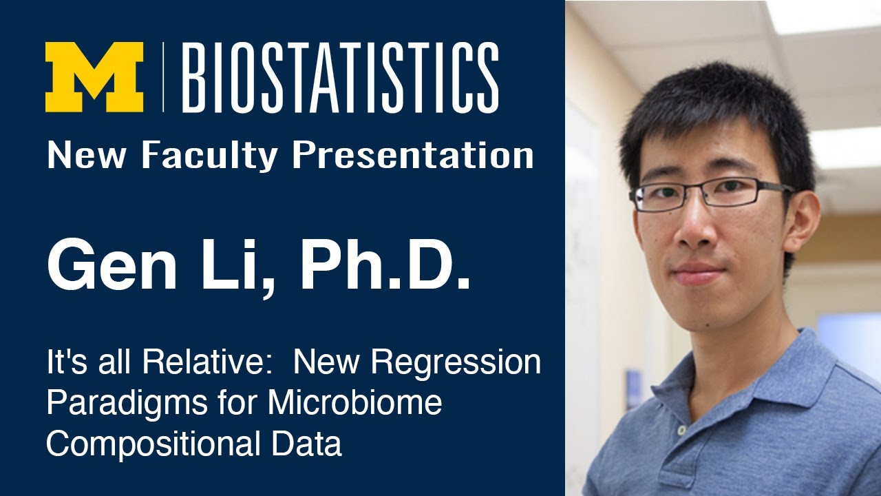 Gen Li, PhD - It's all Relative:  New Regression Paradigms for Microbiome Compositional Data