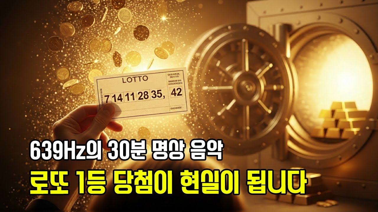 로또 1등 당첨의 기적이 이루어집니다 | 639Hz의 횡재수 명상음악