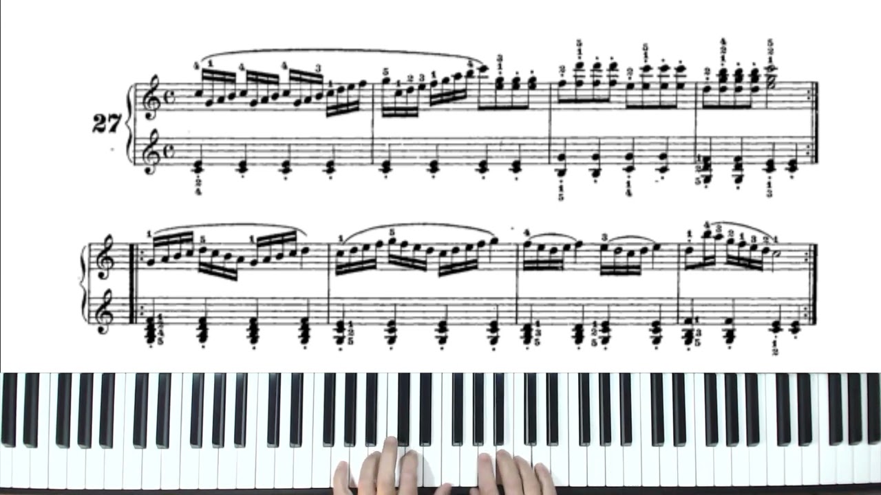C. Czerny op. 599 - es. n. 27 - piano tutorial by Antonio De Angelis