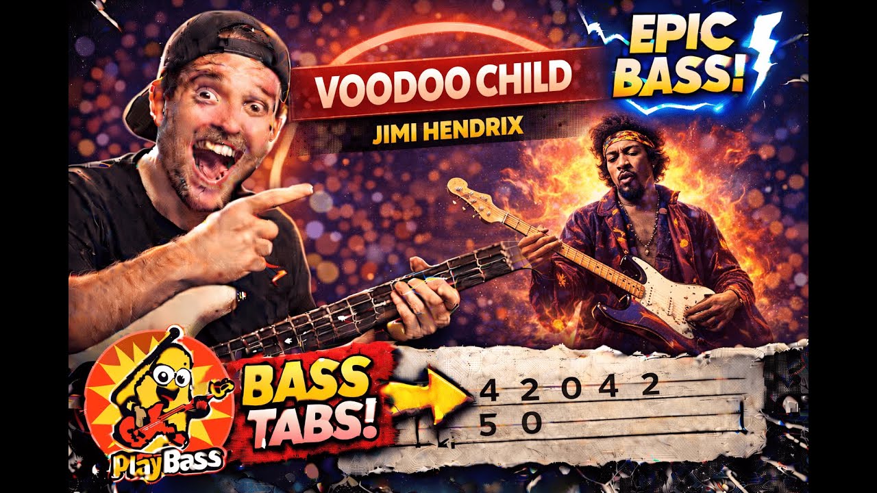 Voodoo Child (Slight Return) – Jimi Hendrix (Bass Cover + Tab)