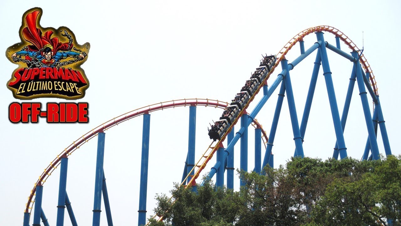 Superman El Ultimo Escape Off-Ride Footage, Six Flags Mexico Morgan Hyper Coaster | Non-Copyright