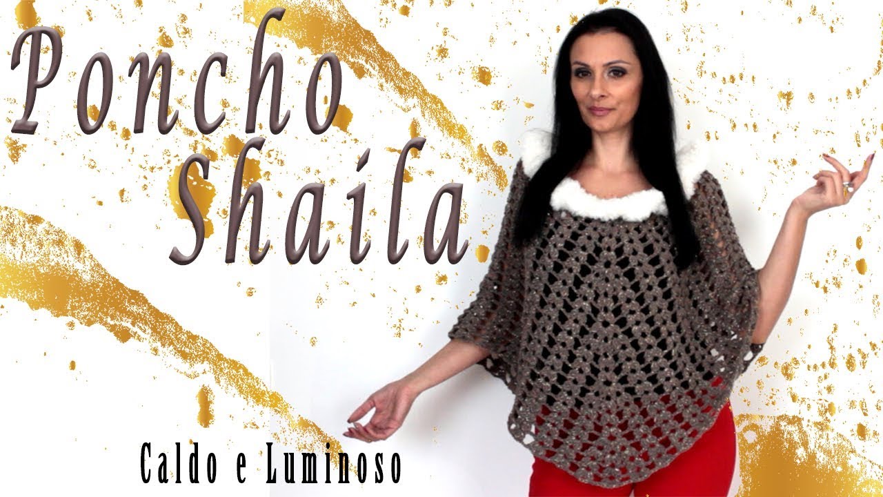 🌸 Poncho Shaila 🌸 uncinetto crochet crochè tutorial