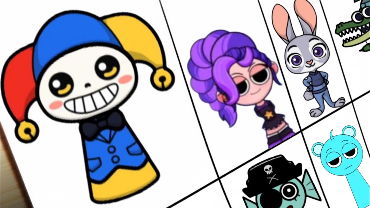 Incredibox Sprunki Drawing OC - Lily Phase 1 To 6 || Carry Sprunki #drawing #sprunki #sprunkioc 