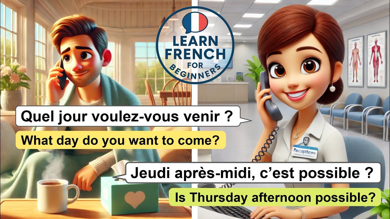 Learn French: How to Book a Doctor’s Appointment | Easy Conversation for Beginners