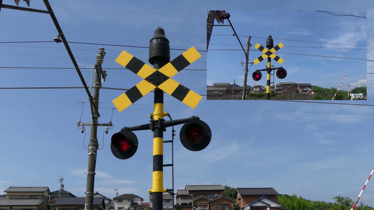 癒しのｺﾞﾝｸﾞ式♪ 大矢知5号踏切(鉄製電鐘) 三岐鉄道(4)三重県四日市