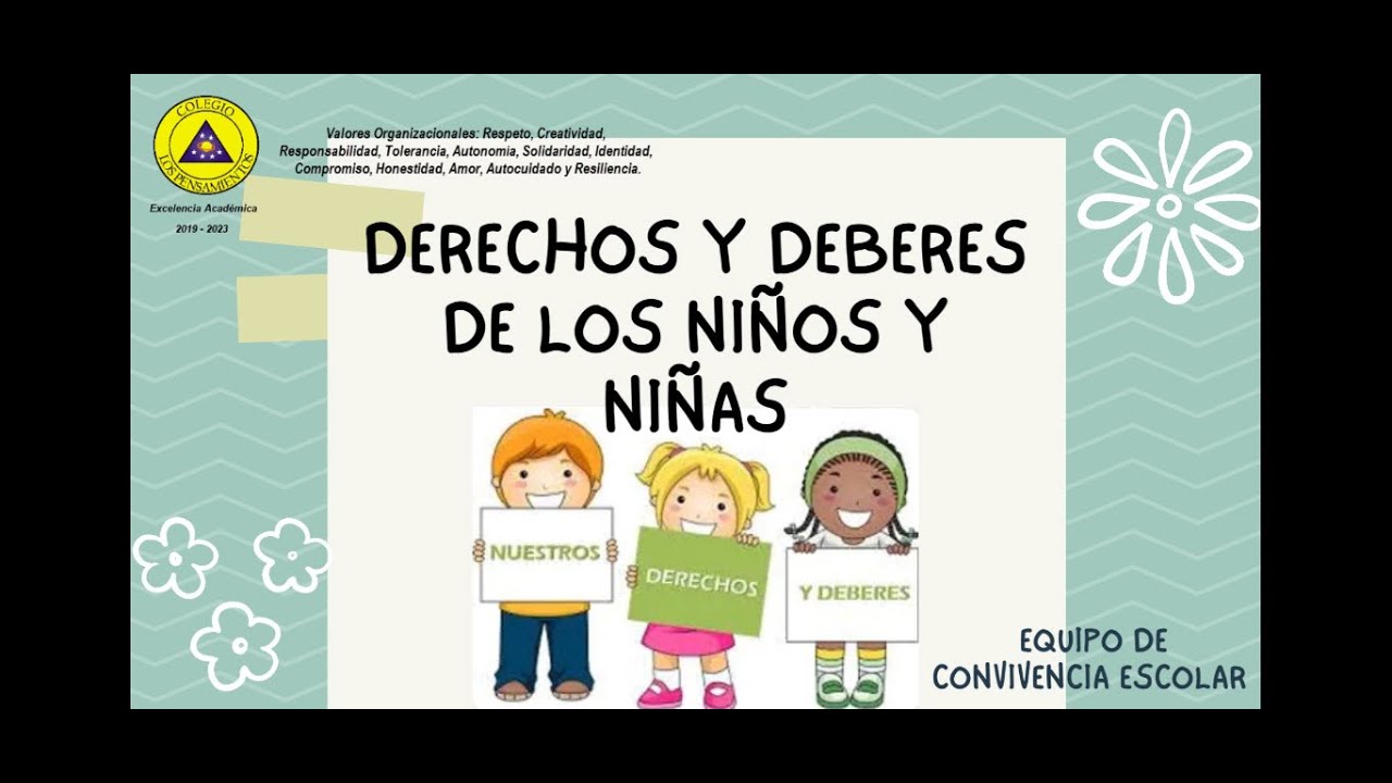 Derechos y deberes de los niños y niñas