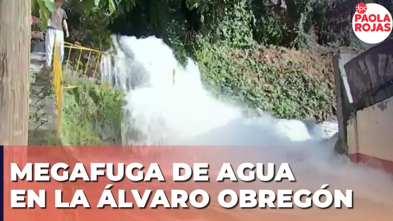 Крупная протечка воды причинила ущерб в районе Альваро Обрегон | DPC совместно с Паолой Рохас