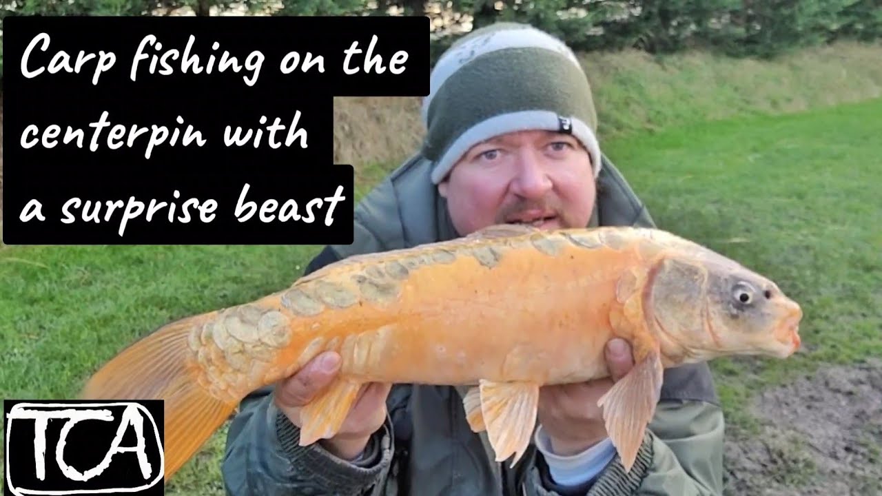 Carp fishing in winter on the centerpin with an absolute beast of a fish VID 012