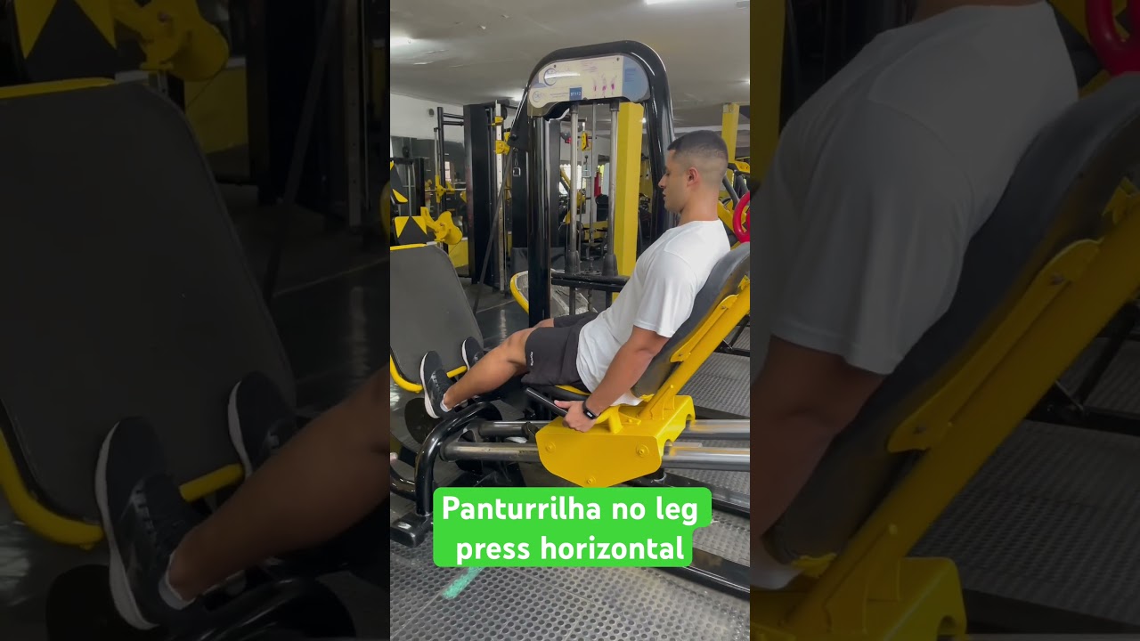 Panturrilha no leg press horizontal - prof. Matheus Gomes