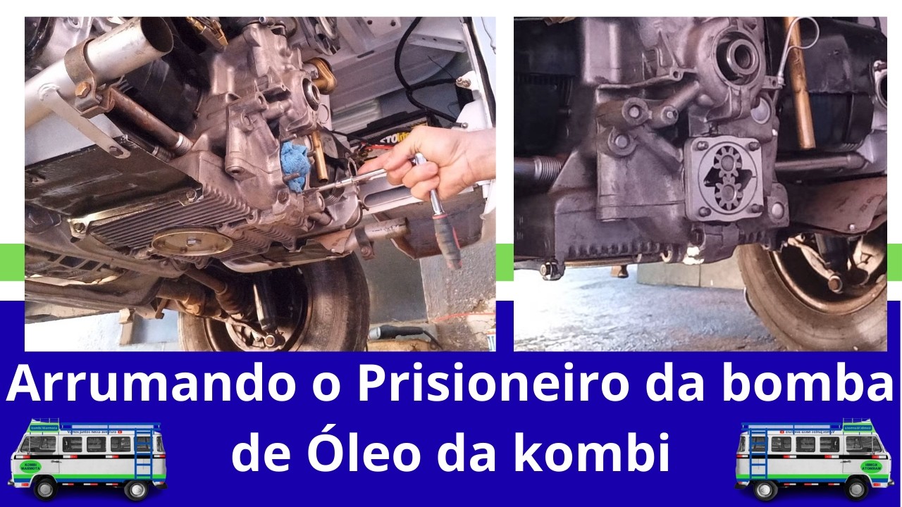 Arrumando o Prisioneiro da Bomba de Óleo do Motor da Kombi