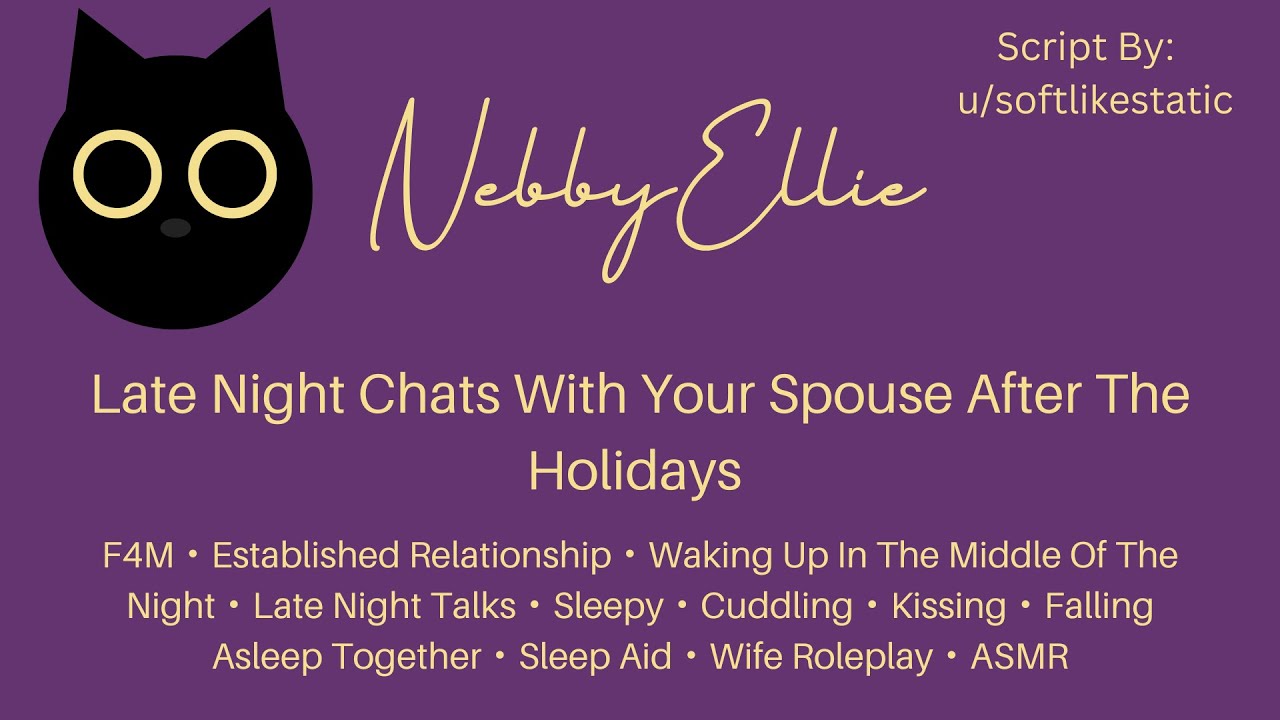 [F4M] Late Night Chats With Your Spouse After The Holidays [Wife Roleplay] ASMR