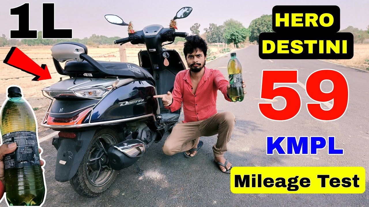Hero Destini ZX PLUS Mileage Test | Hero Destini Scooter Mileage | Hero Destini 59 KMPL Mileage Test