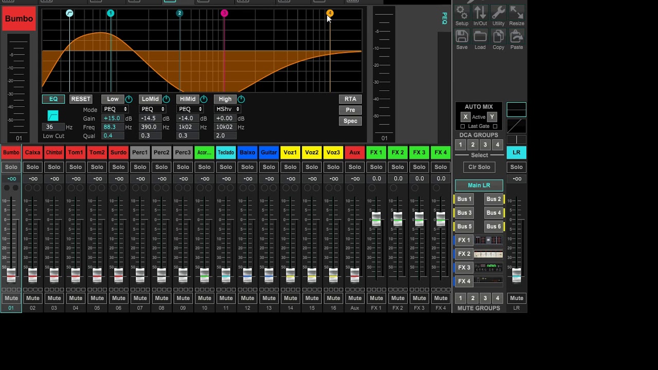 Como usar o Equalizador na X18 / XR18 / XR16 XAIR BEHRINGER