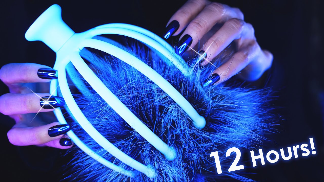 12 Hours ASMR 😴 Deep Brain Massage 99.99% of you Will Fall ASLEEP - 4k (No Talking)