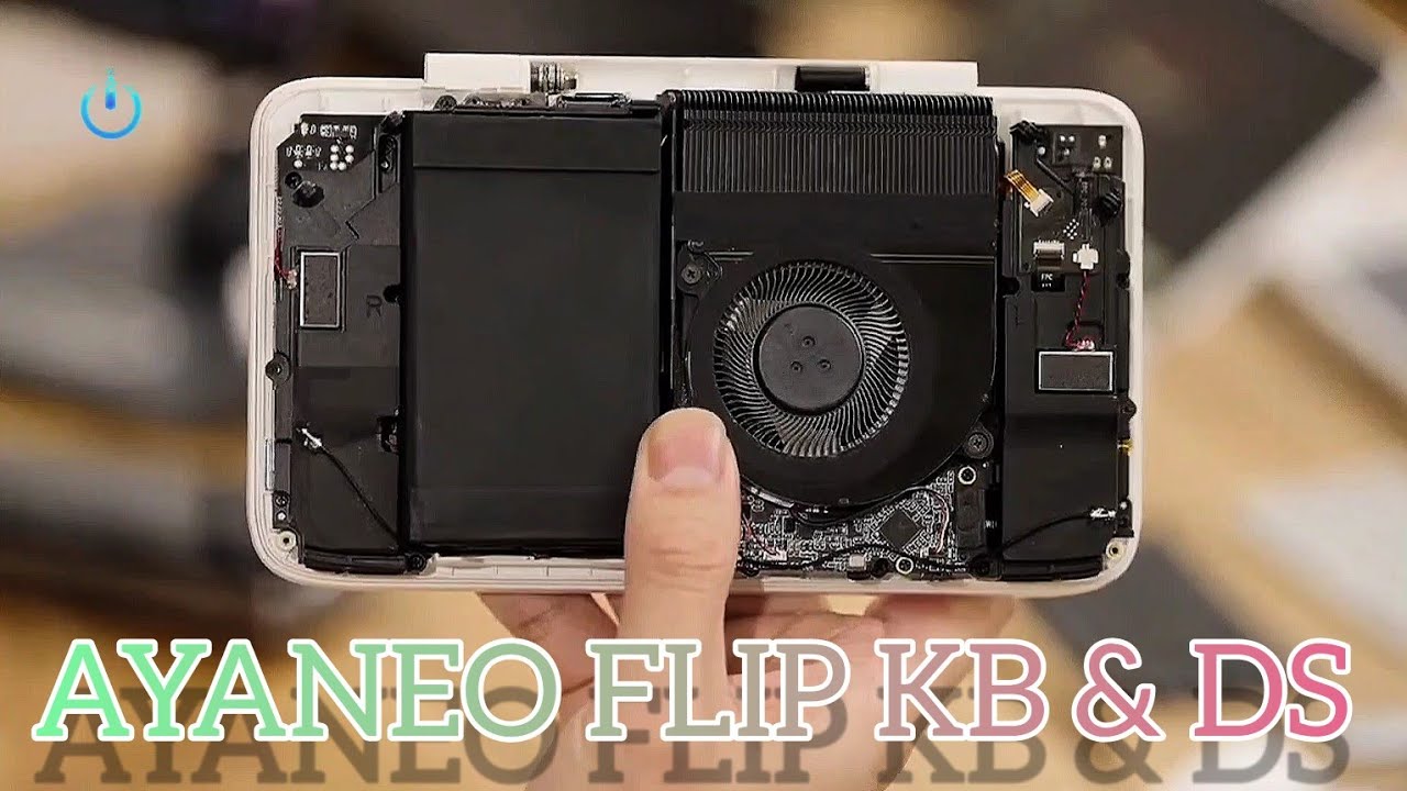 AYANEO FLIP KB & DS look in inside