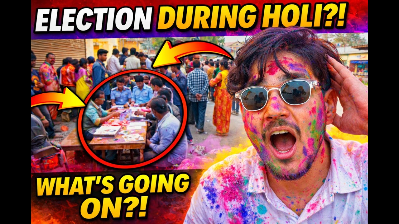 Holi Festival + Election Voting?! 😳 What’s Happening Here?