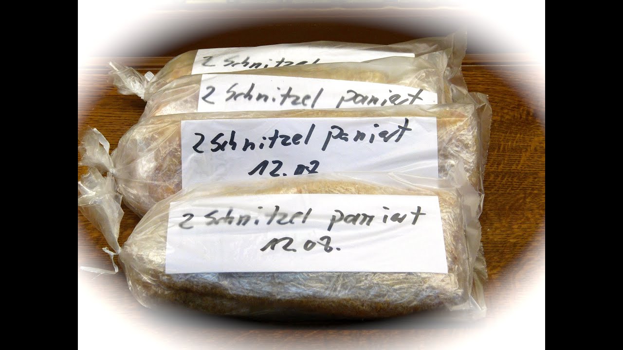 Schnitzel panieren