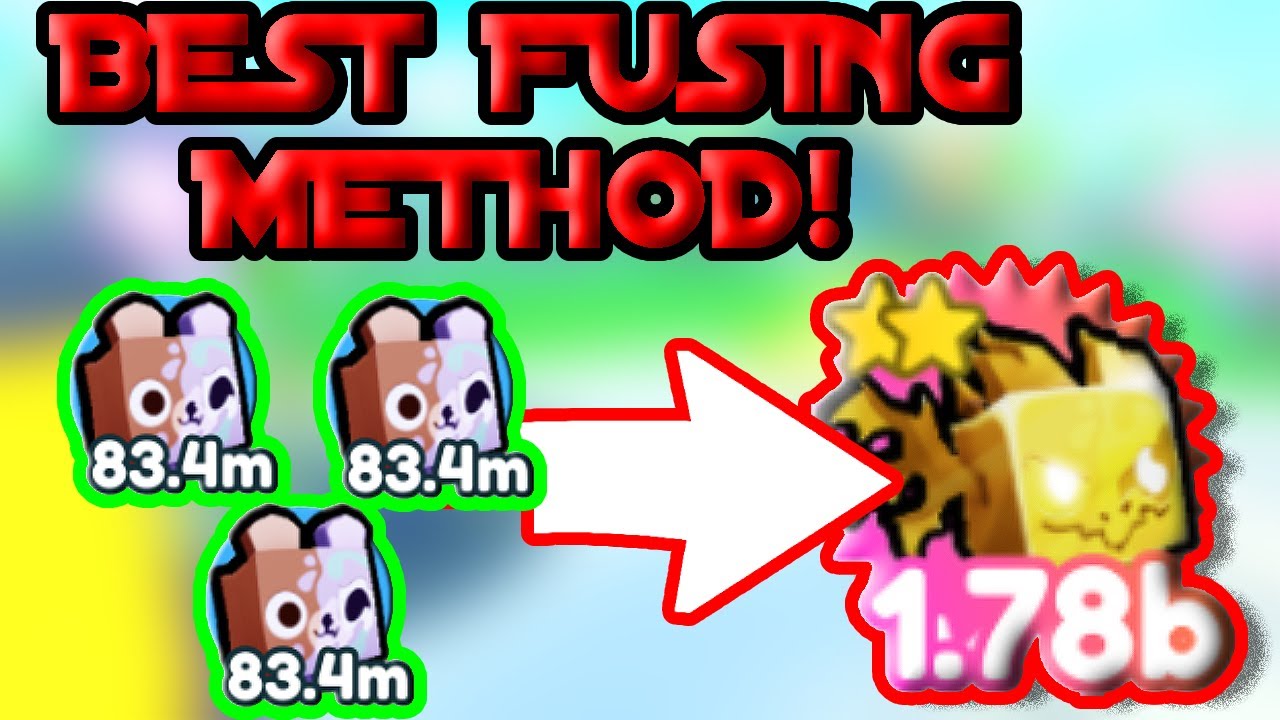 BEST FUSING METHOD TO GET LEGENDARY GOLDEN BLURRED AGONY!! Roblox Pet Simulator X