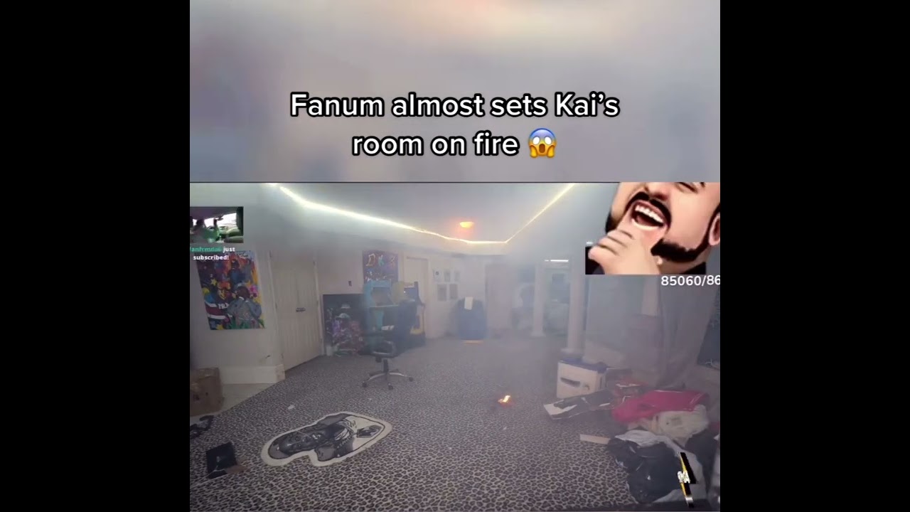 Fanum set Kai&rsquo;s Room on Fire!!!