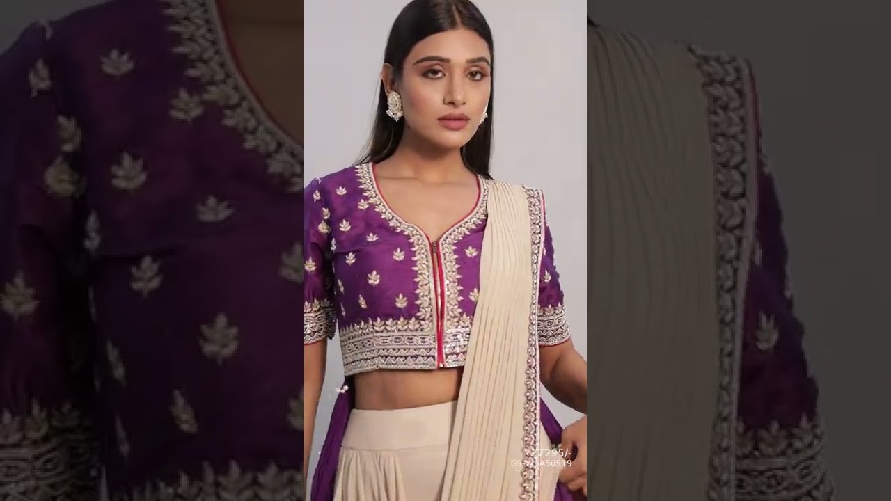 Stylish Party wear Readymade saree | One Minute Style Video