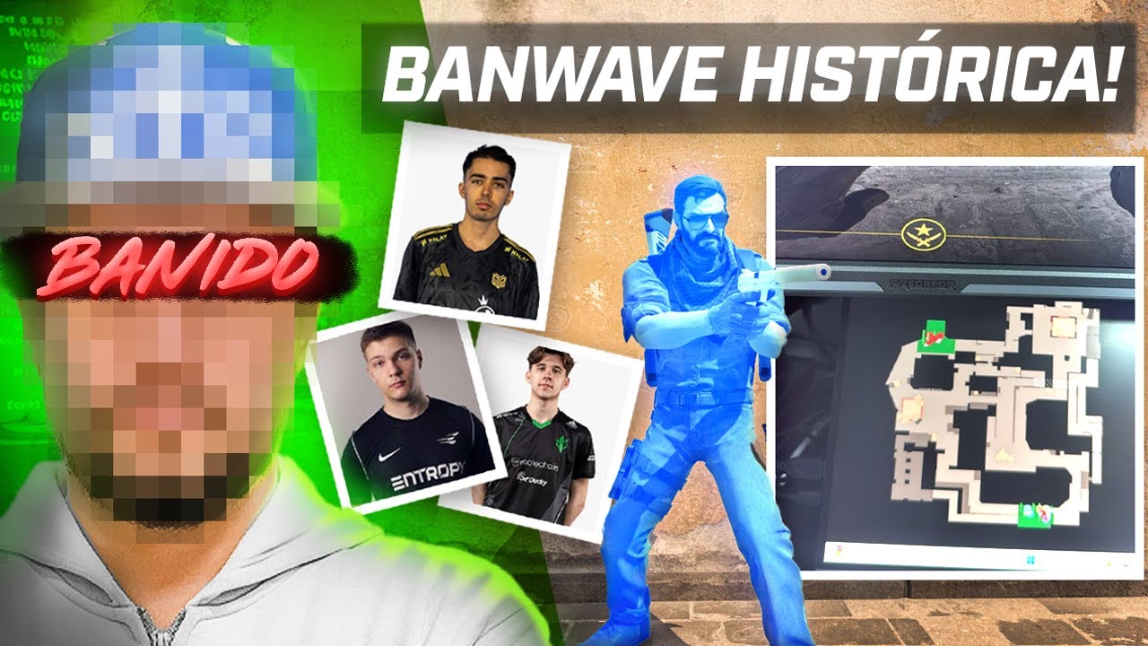 A MAIOR BANWAVE da FACEIT! Jogadores PROS brasileiros PEGOS por CHEATING...