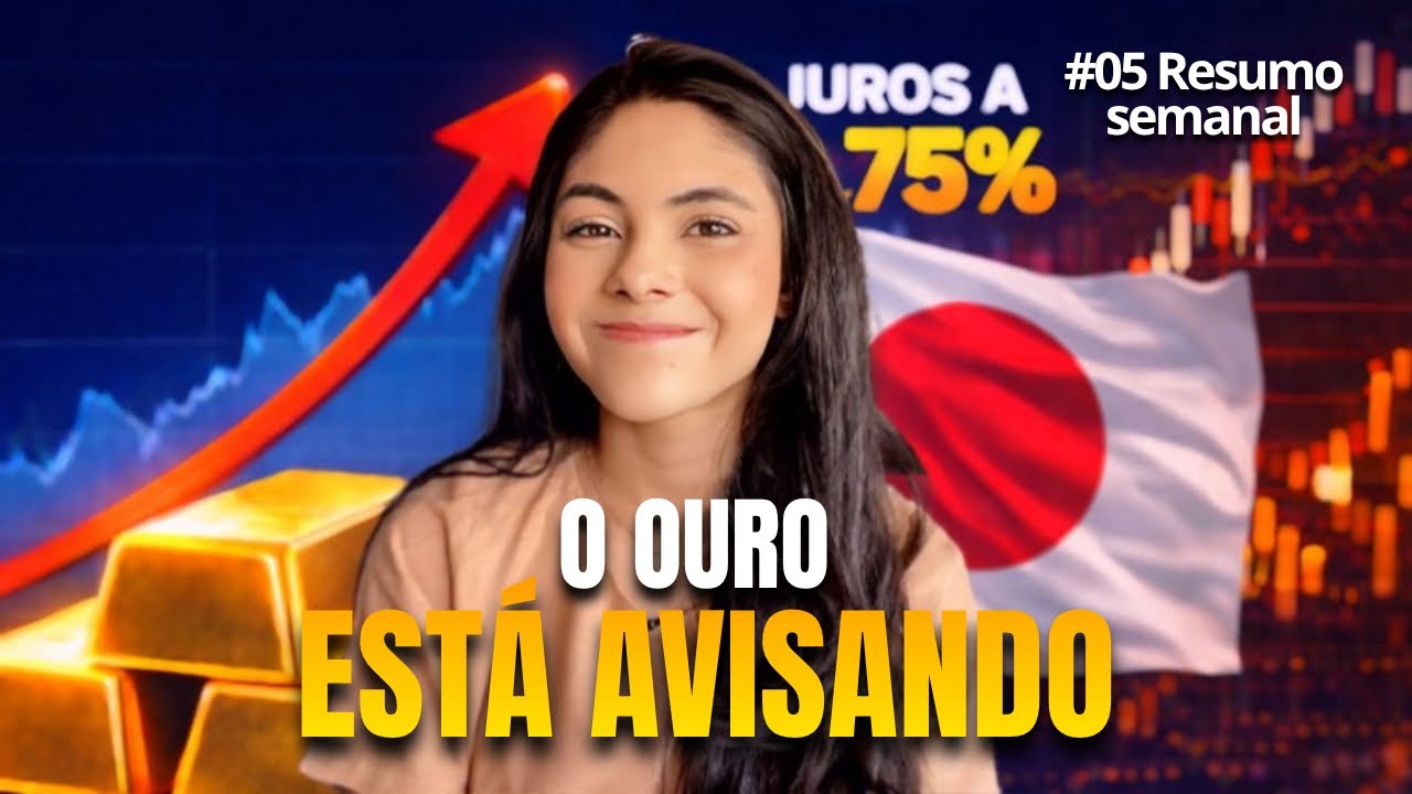 🚨 Ouro disparou, Japão sobe juros e Brasil pensando em Havaianas