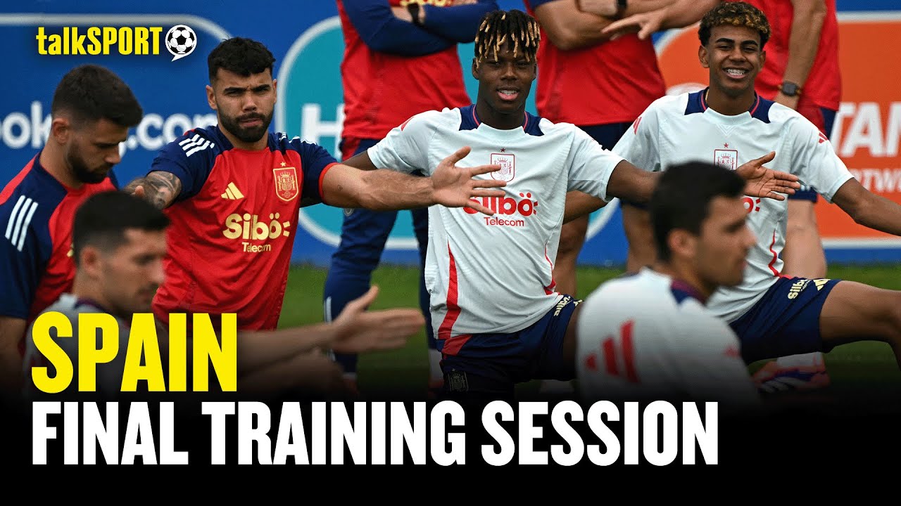 Rodri & Lamine Yamal ⚡ Spain's FINAL Training Session Before Euro 2024 Final! 🔥