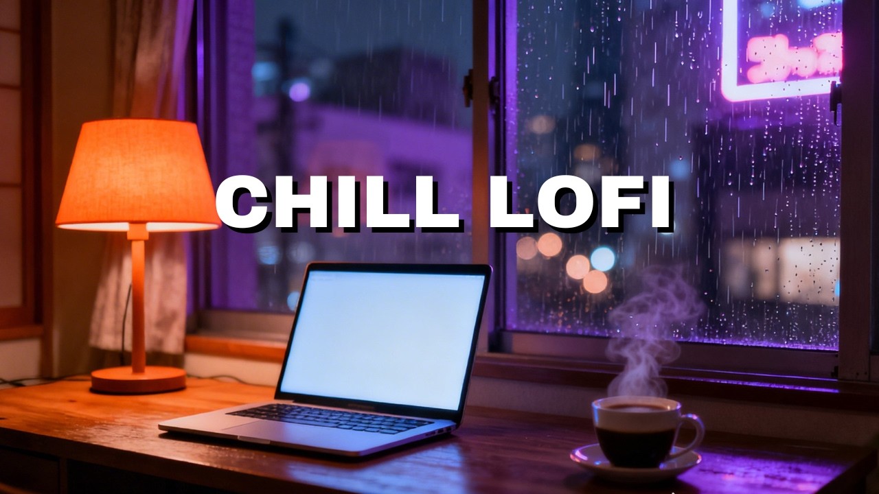 You're Studying in Rainy Tokyo 🌧️ Lofi Beats | 作業用BGM