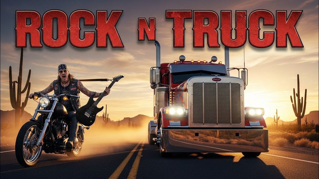Golden Hour Highway Rock | Country Rock Truck Driving Mix.
