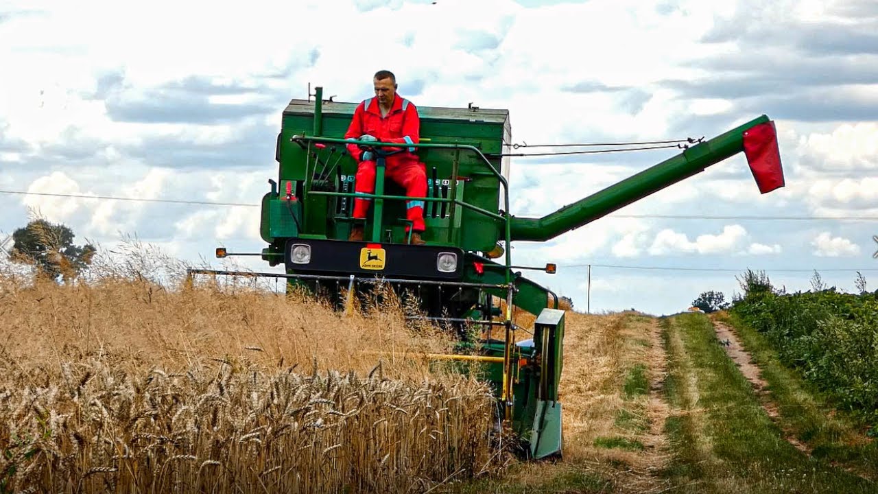 ŻNIWA PSZENICY 2021 NA LUBELSKCZYŹNIE!🌱 PIERWSZY W OKOLICY!⛔️ John Deere 932 ⛔️ CAŁODOBOWO OPOROWO!