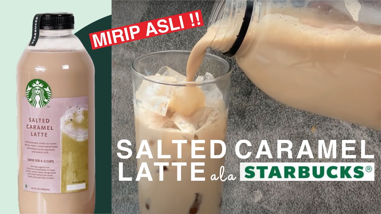 MODAL 20RIBU JUAL 100RB !! RESEP ES ST@RBUCKS RASA MIRIP SALTED CARAMEL LATTE