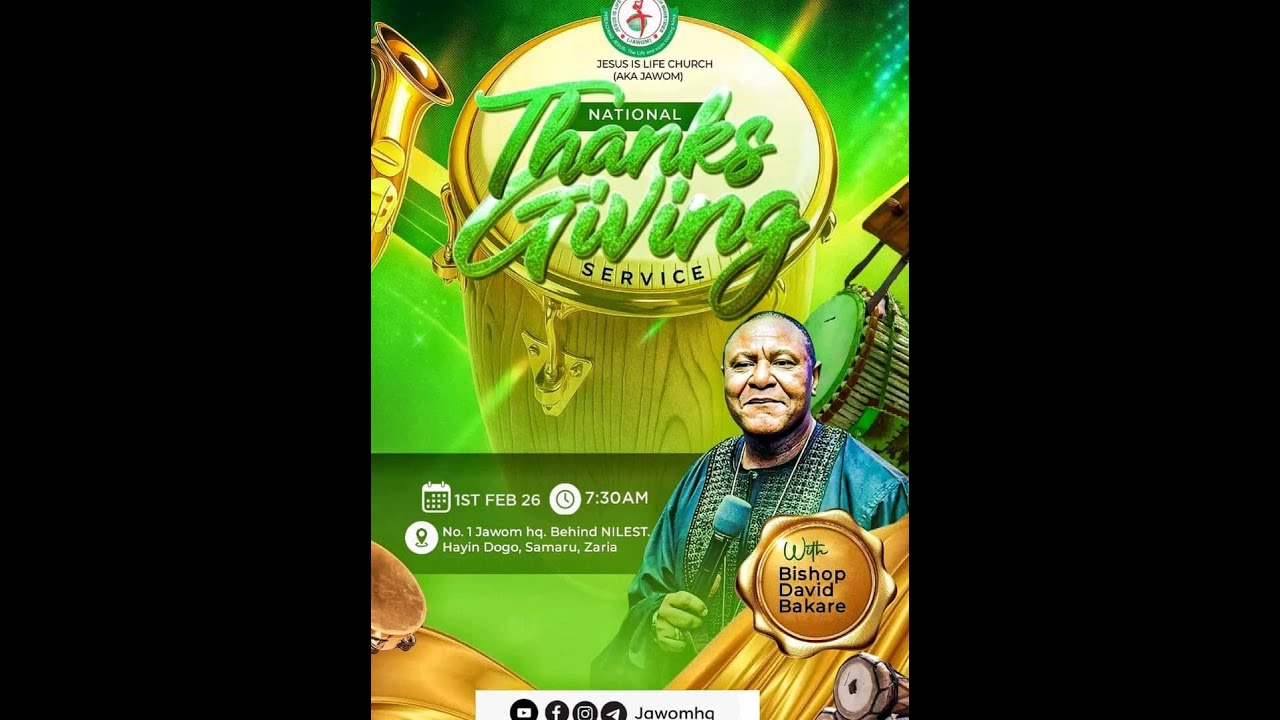 NATIONAL THANKSGIVING SERVICE || 01-02-2026