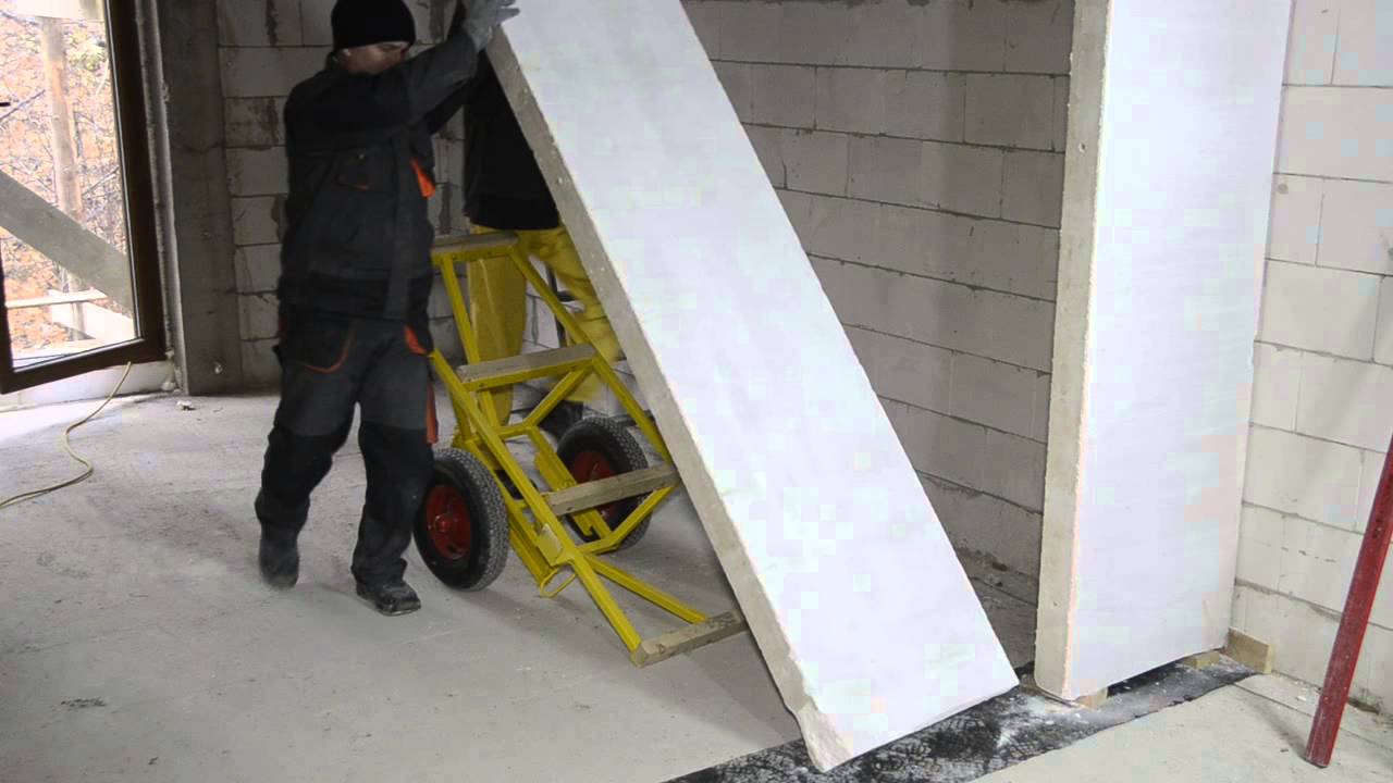 Pokaz montażu ścian działowych z płyt z betonu komórkowego Ytong Panel