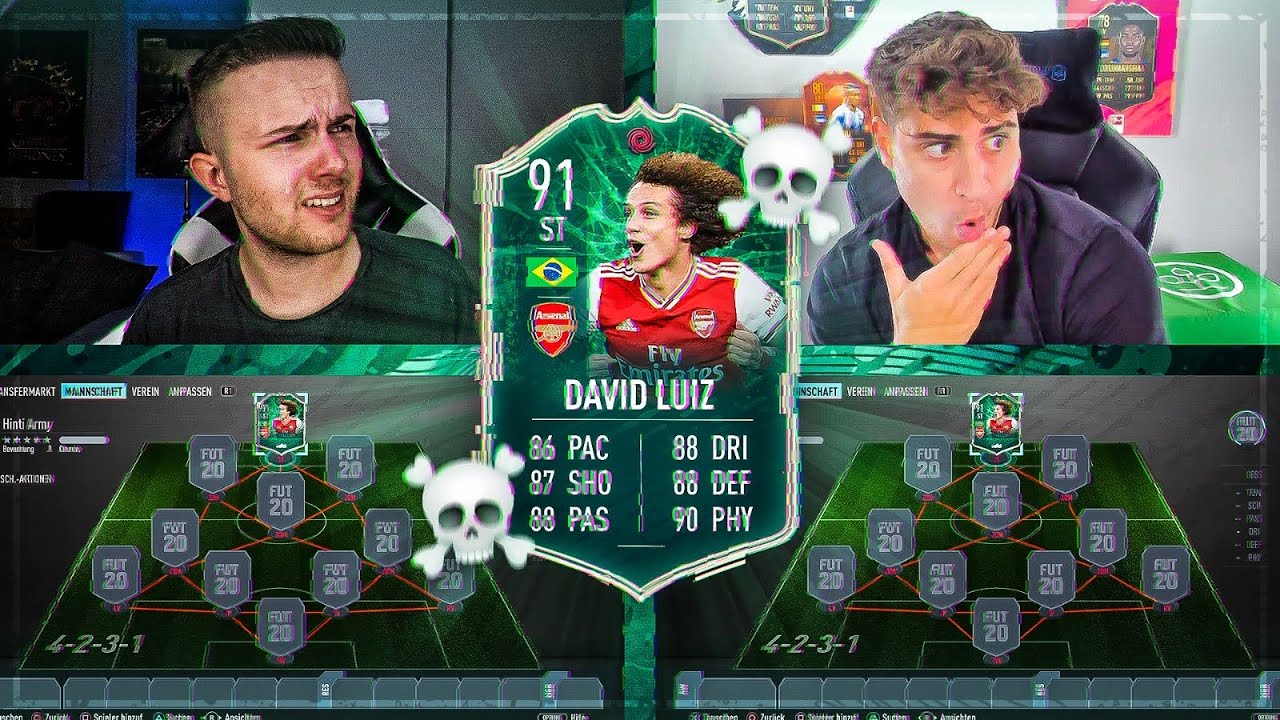 FIFA 20: 91 DAVID LUIZ Shapeshifter ST&Uuml;RMER Squad Builder Battle 😱🔥 vs Elias (bisschen lost)