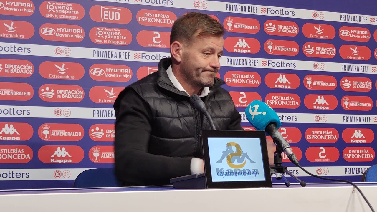 🎙️ Rueda de prensa de Manuel Mosquera, técnico del Extremadura UD.