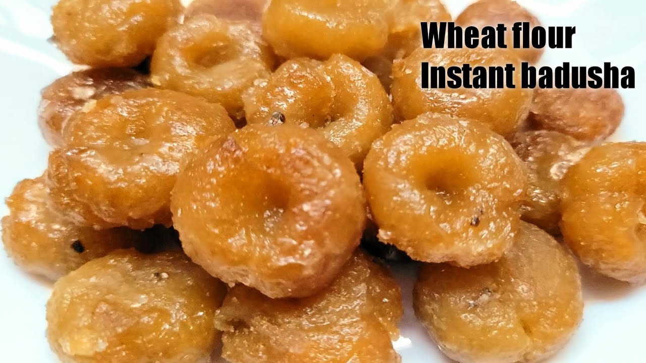 Try this yummy instant wheat flour badusha | Two ways you can enjoy juicy and dry. Quick recipe.