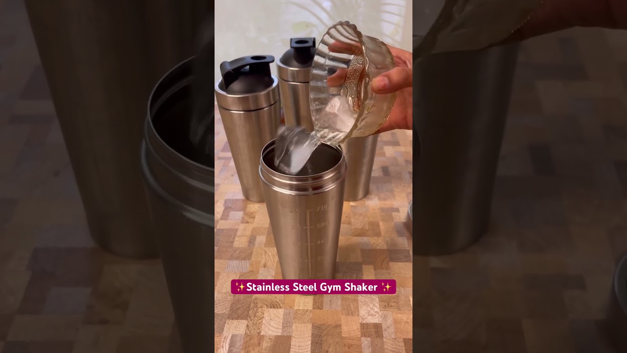 ❤️✨Stainless Steel Gym Shaker🤩available now our website 👍🏻😁 catfatindia