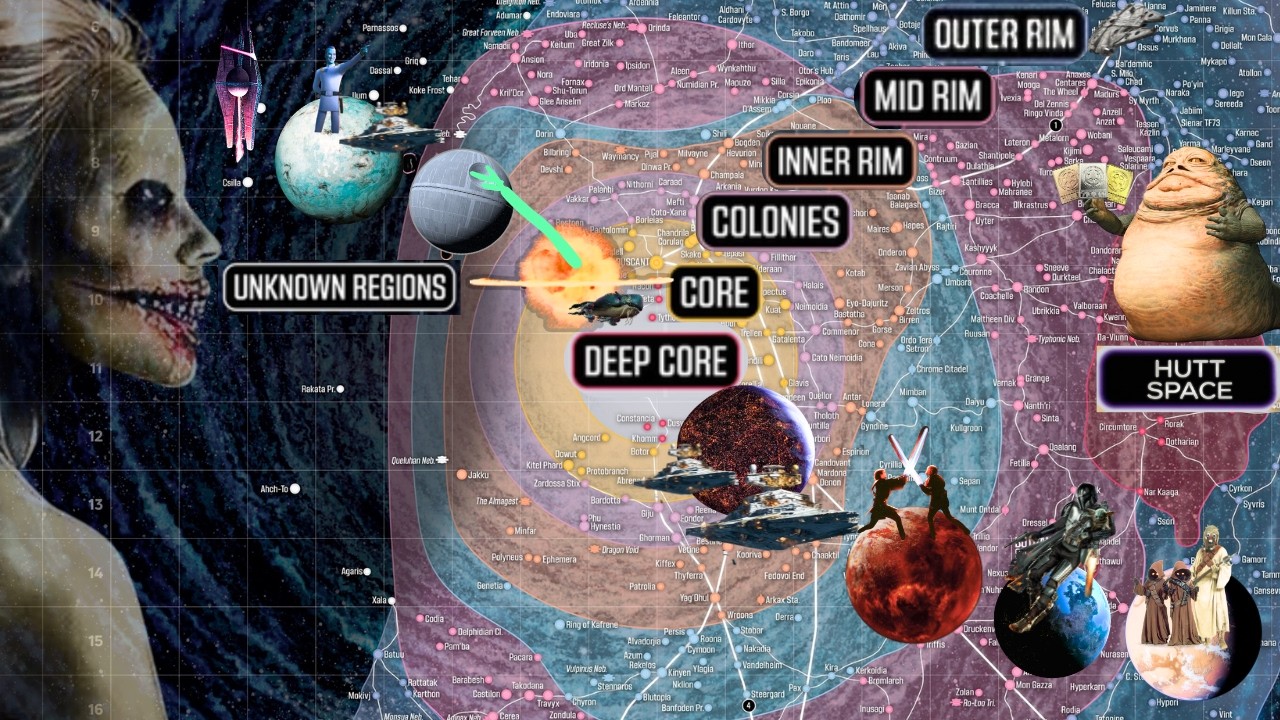 The Entire Galactic Map in Star Wars Explained in Detail!