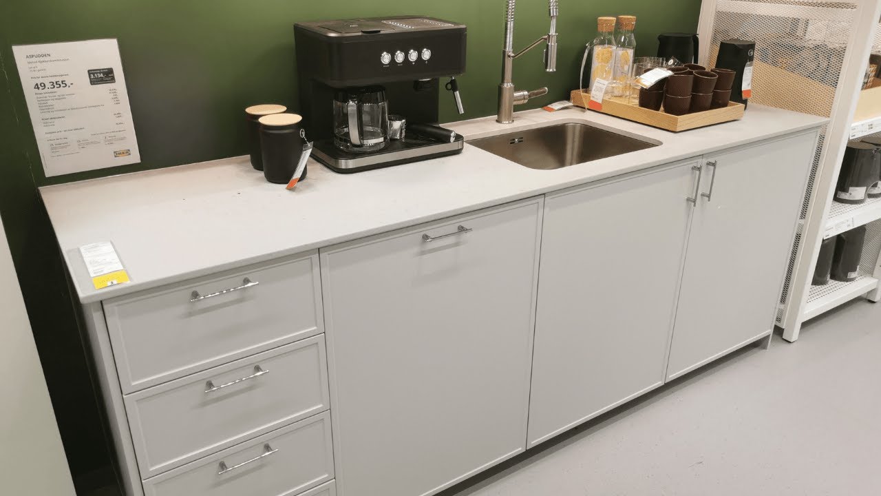 IKEA ASPUDDEN Light Gray Kitchen &ndash; Minimalist Door Front Walkthrough