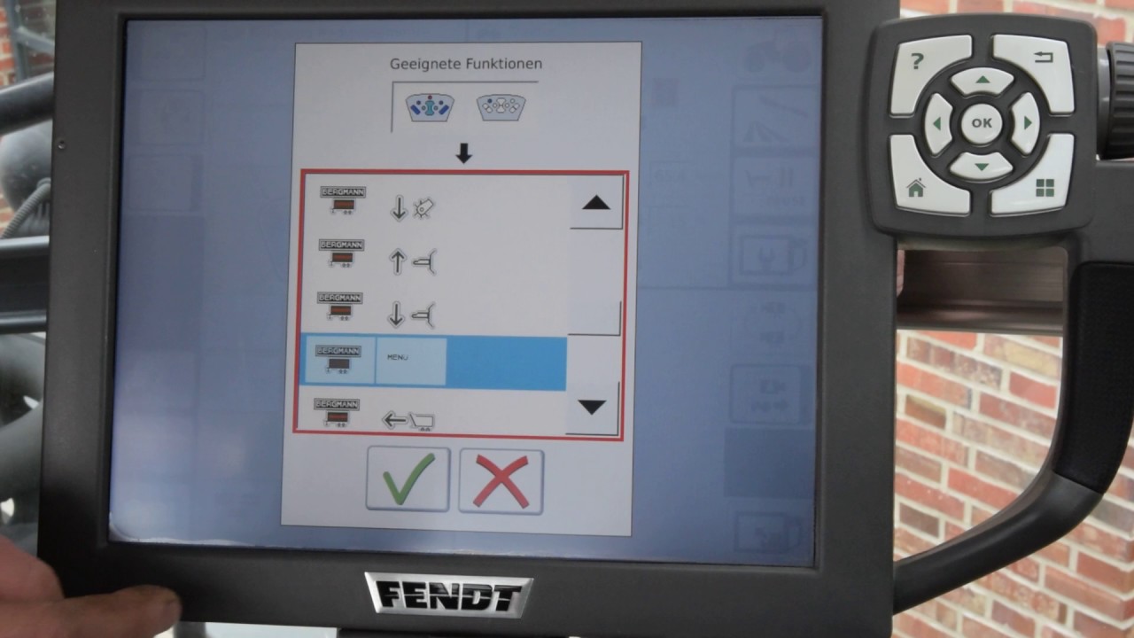 Bergmann Ladewagen ISOBUS AUX-N Einstellung Fendt Joystick