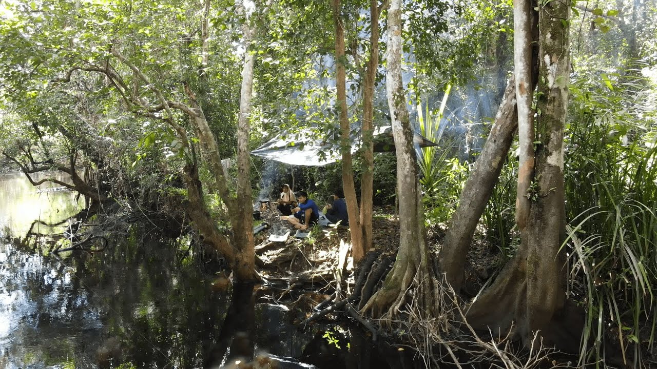 CAMPING DI RAWA HUTAN KALIMANTAN DAN TERJEBAKNYA PREDATOR RAWA !!
