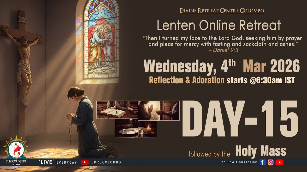 (LIVE) Lenten Online Retreat; | Wednesday | 4 March 2026 | DRCColombo