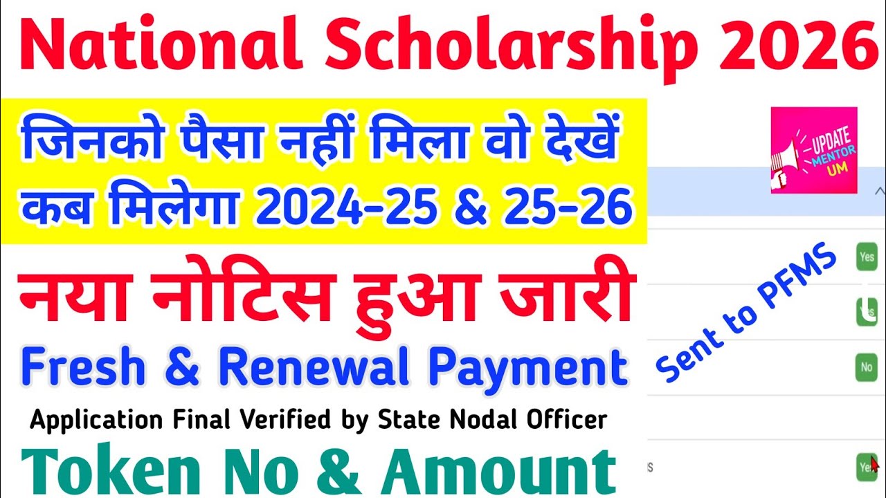When Will the National Scholarship 2025-26 Be Received? | NSP Scholarship Fresh/Renewal | NSP Sen...
