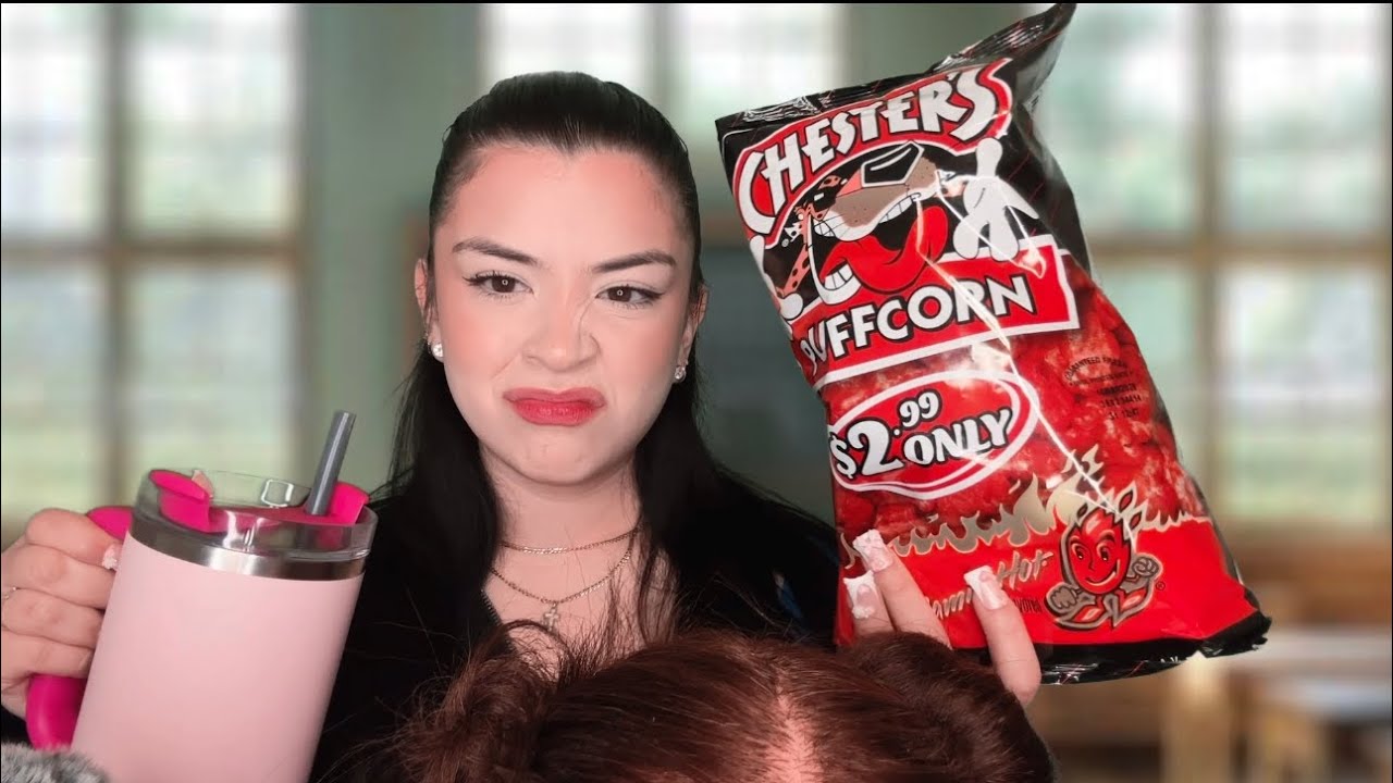 ASMR You Let the Bossy Girl Do Your Hair in Class (she's aggressive)🌶️😵‍💫
