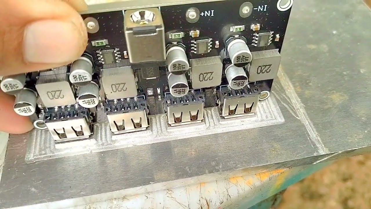 membuat moulding casing module qc3 port usb 4
