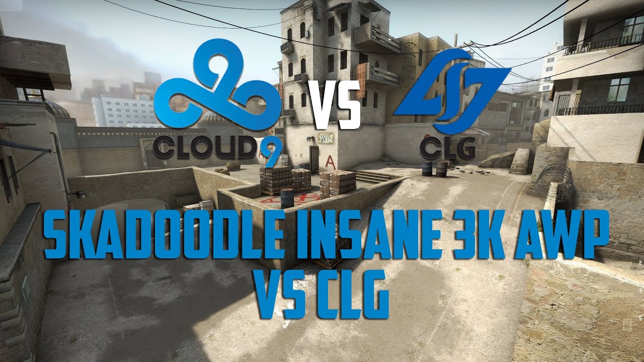 CSGO: Skadoodle insane 3K AWP vs CLG