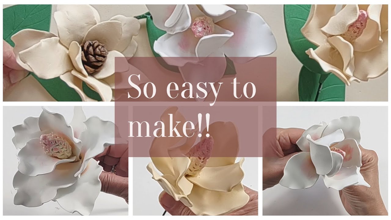 DIY - FLOWERS  with EVA Rubber - Foamy #craft #howto #diy #flowers