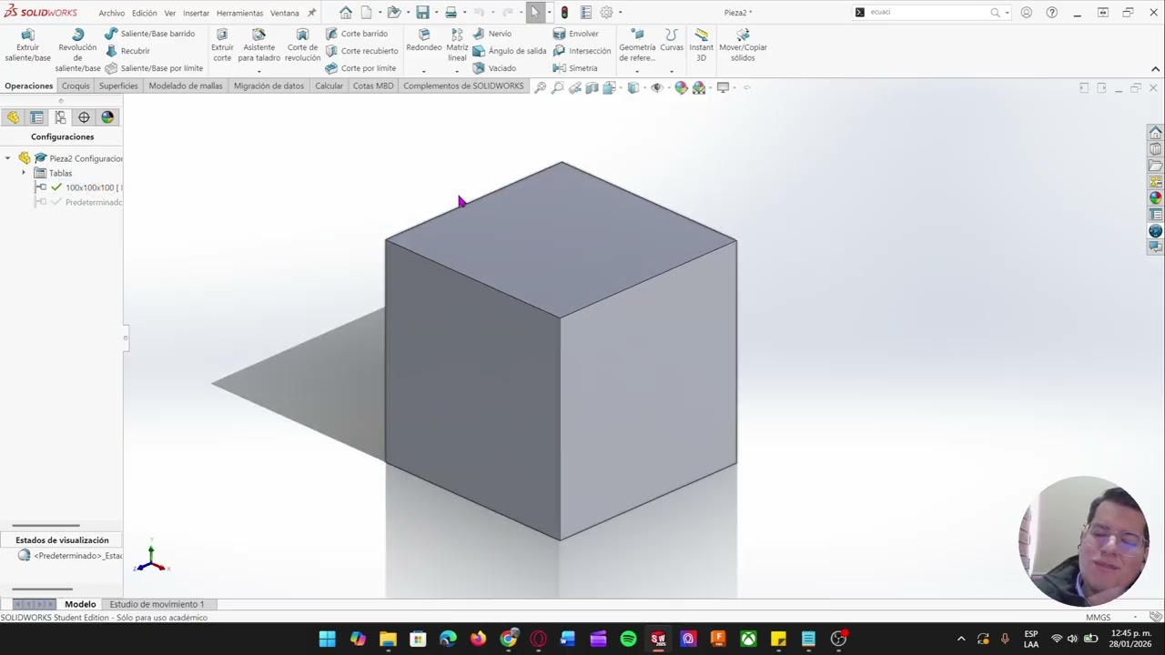 Solidworks Configuraciones Pt1 