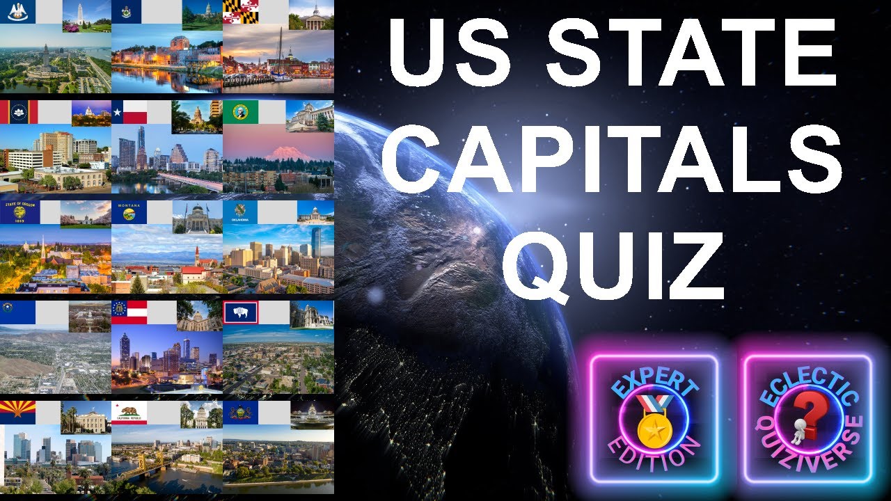 US State Capitals Quiz 🌍 - 🏅Expert Edition (No Multiple Choice)