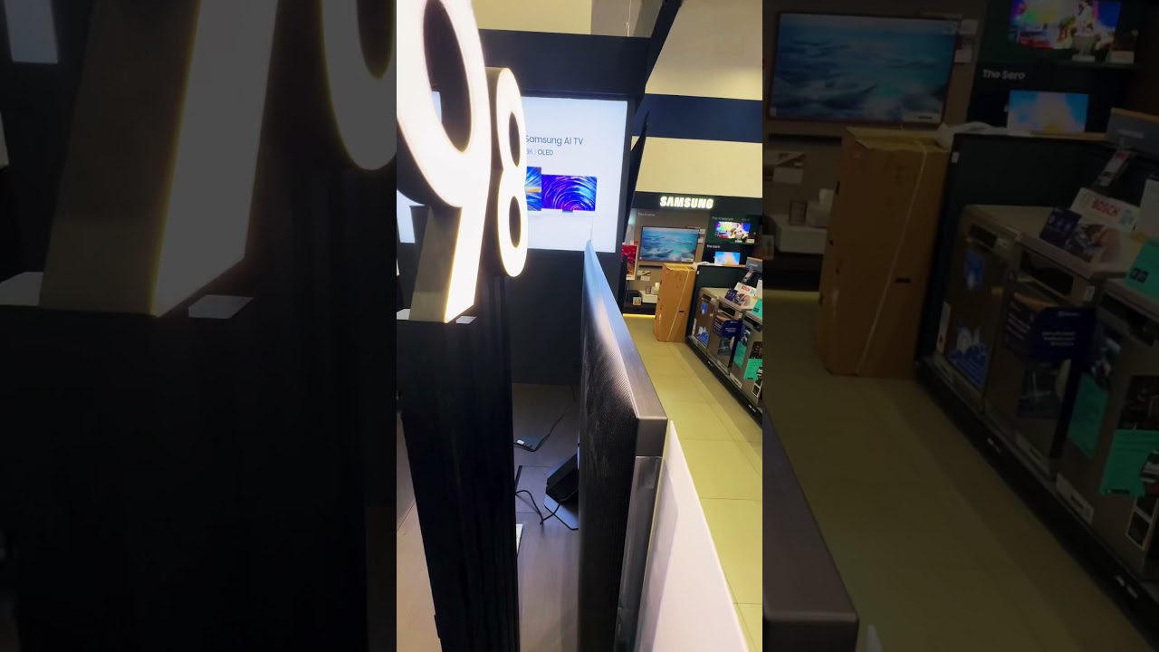 Samsung 98 Inch Q80C 4K QLED TV Preview 🎬✨#qledtv